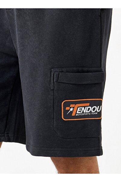 SP Characters Shorts with Drawstring Closure and Pockets