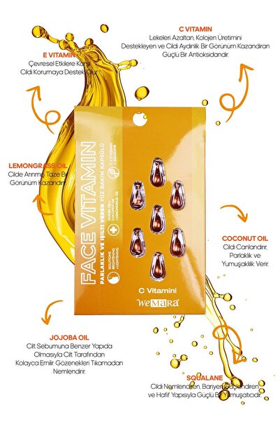 Mara WEMARA ISILTI PARLAKLIK C VITAMIN YUZ BAKIM KAPSULU