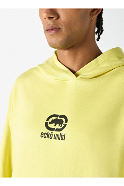 ECKO Logo Print Hoodie With Kangaroo Pocket
