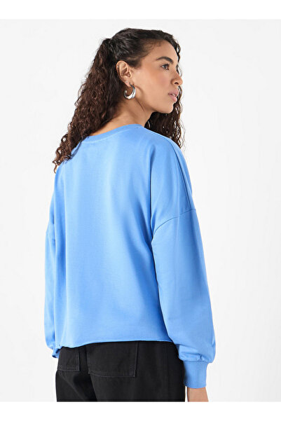 SP Characters Garfield Print Sweatshirt with Crew Neck and Long Sleeves