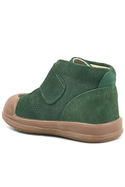 Rakerplus Yoohoo Genuine Leather Green Velcro Unisex Baby Boots