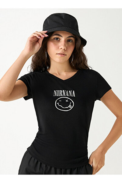 SP Characters CHR L EMBELLISHED RUCHED TEE