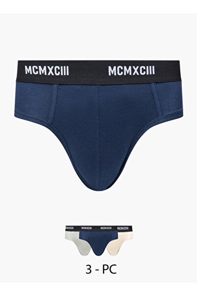 FAV مجموعة من 3 قطع - سراويل داخلية بحزام خصر مطاطي