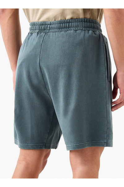 Kappa Textured Shorts with Drawstring Closure and Pockets