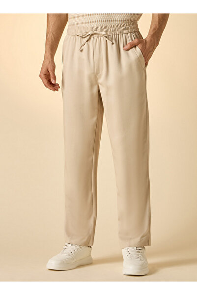 Iconic بنطلون مريح مميز مع رباط للإغلاق وجيوب