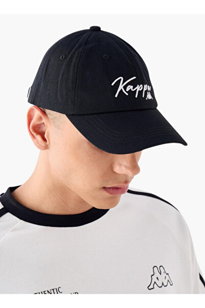 Kappa Kappa Logo Embroidered Cap with Buckled Strap Closure