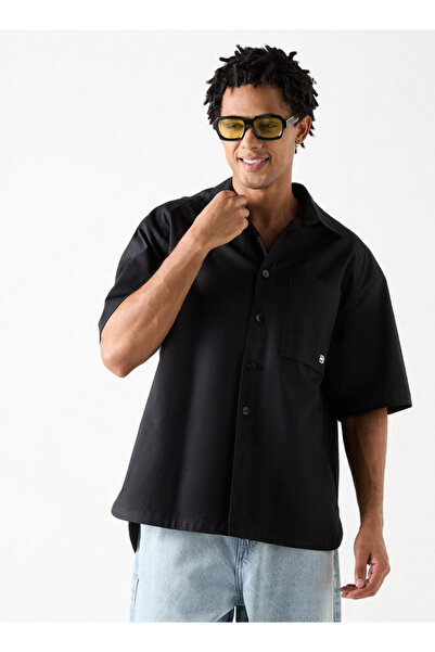 ECKO Relaxed Fit Shirt With Pocket And Short Sleeves