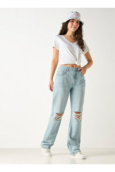 Lee Cooper Ripped Detail Jeans With Pockets