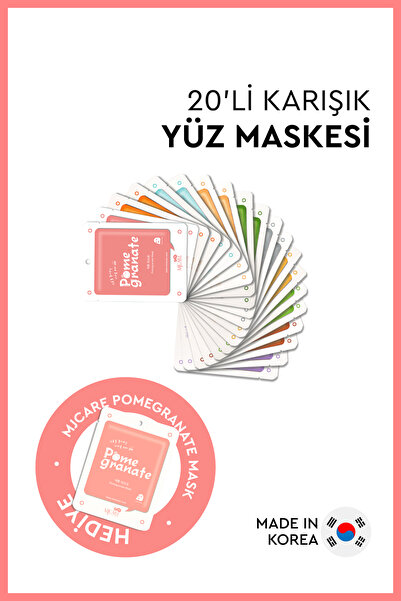 Mjcare 20'li Karışık Yüz Maskesi