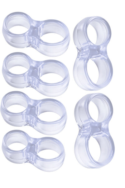 nistabolje Plastik 15 Adet Kapı Kolu Pencere Stoperi Silikon Durdurucu Kapı Arkası Duvar Koruyucu Tampon