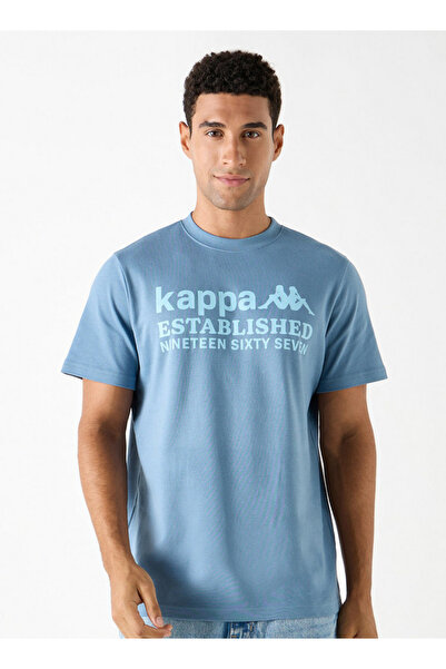 Kappa تي شيرت بطبعة شعار ورقبة دائرية وأكمام قصيرة