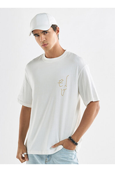 FAV Printed T-shirt with Crew Neck and Short Sleeves