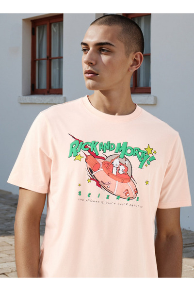 SP Characters تي شيرت بقصّة عادية وطبعة ريك ومورتي