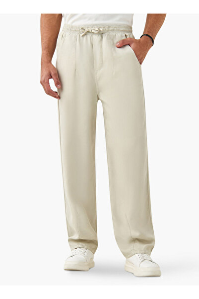 Lee Cooper Relaxed Fit Pants with Drawstring Closure and Pockets