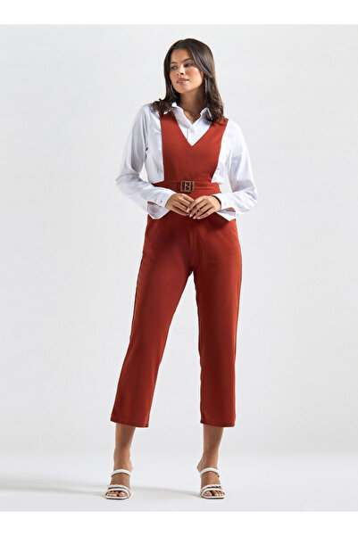 FAV Jumpsuit with V-neck and Pockets