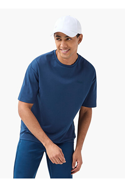 Kappa تي شيرت برقبة دائرية وأكمام قصيرة مع تفاصيل الشعار