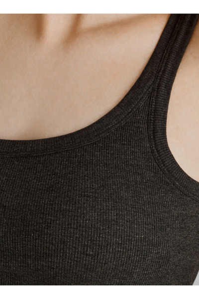 FAV Ribbed Sleeveless Shaping Tank Top with Scoop Neck