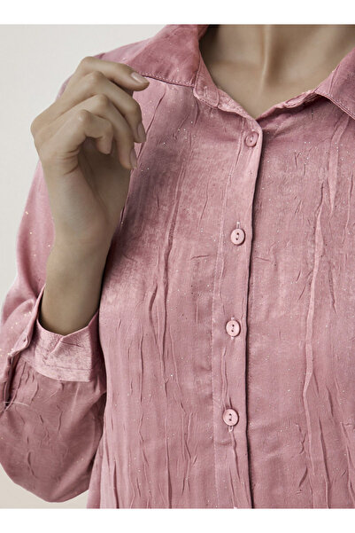 FAV Regular Fit Viscose Textured Shirt with Collar