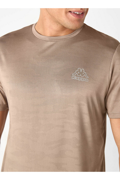 Kappa Logo Print T-shirt with Crew Neck and Short Sleeves