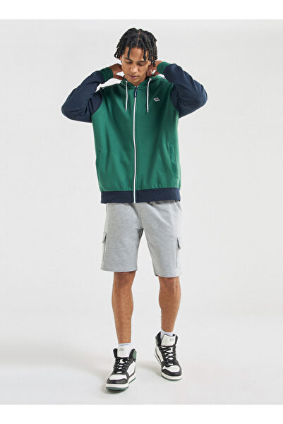 FAV Colourblock Long Sleeves Hoodie with Zip Closure