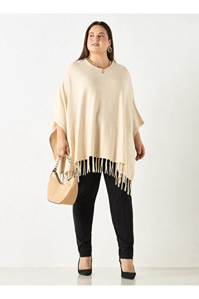 Ulla Popken Fringe Poncho