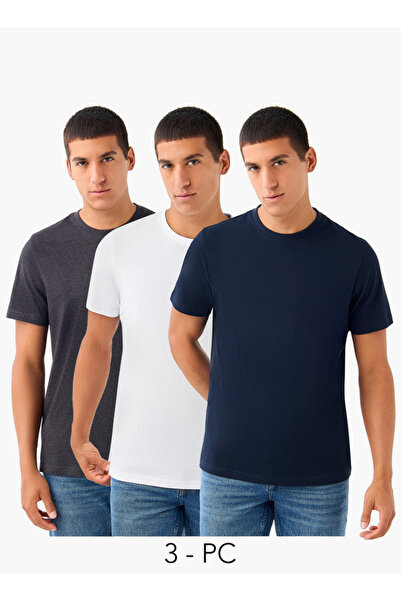 FAV مجموعة من 3 قطع - تي شيرت برقبة دائرية