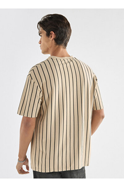 FAV Starter Striped T-shirt with Crew Neck and Short Sleeves