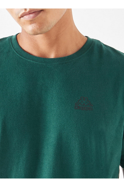 Kappa Solid Crew Neck T-shirt with Short Sleeves