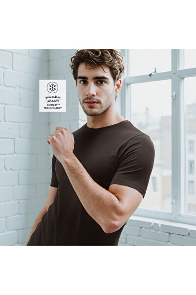 FAV Slim Fit T-shirt with Crew Neck and Short Sleeves