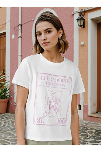 Lee Cooper تي شيرت بشعار