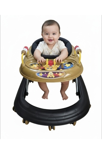 Hobbys RB-1030 Minnoş Oyuncaklı Katlanabilir Çocuk Yürüteci