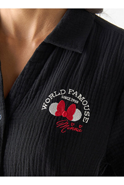 SP Characters قميص مضلع مع تفاصيل مطرزة وياقة