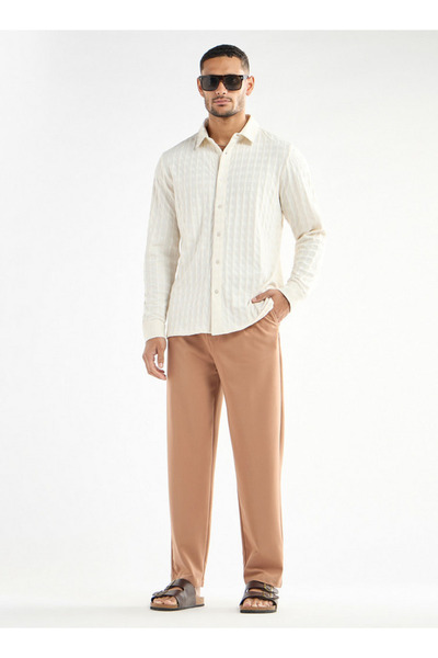 FAV Textured Shirt with Long Sleeves