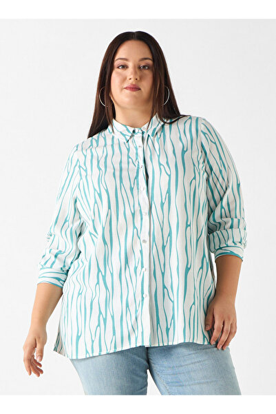Ulla Popken FULL SLEEVE PRINTED SHIRT