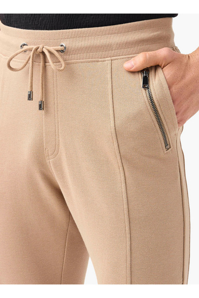 Iconic Panelled Slim Fit Joggers with Drawstring Closure and Pockets