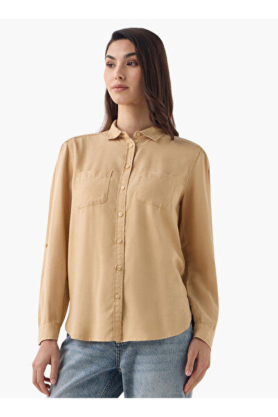 FAV Denim Shirt with Collar and Long Sleeves