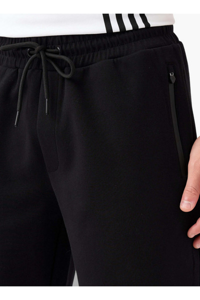 Kappa Logo Detail Shorts with Drawstring Closure and Pockets