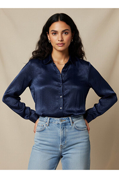 FAV Regular Fit Viscose Textured Shirt with Collar