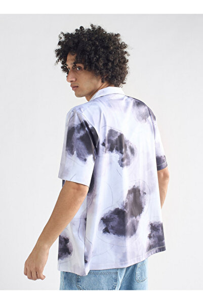 FAV All-over Print Camp Collar Shirt With Short Sleeves