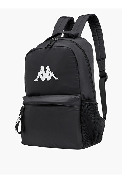 Kappa Kappa Logo Print Backpack with Adjustable Shoulder Straps and Pouch