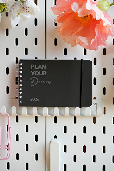 Victoria's Journals Седмичен спирален дневник с хоризонтален джоб | 13,5 x 9,5 cm мека корица