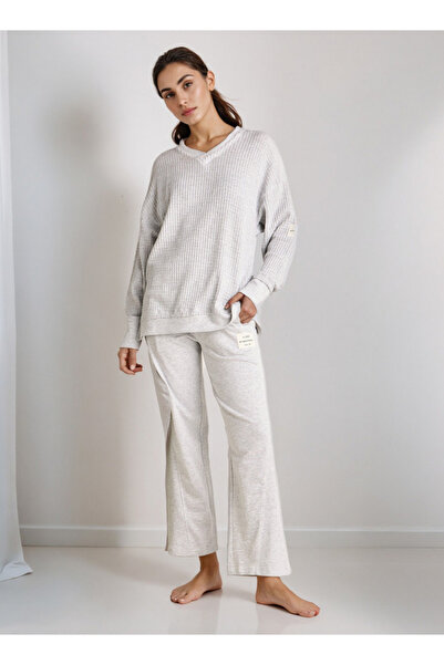 FAV Pyjama Set Textured Sweatshirt & Pants