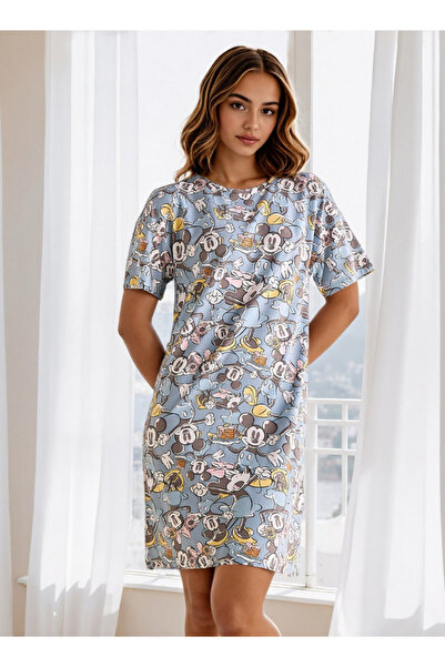 FAV قميص نوم بطبعة ميكي وميني ماوس بالكامل