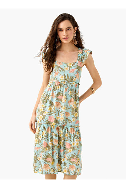 FAV غطاء من الفيسكوز بطبعة زهور