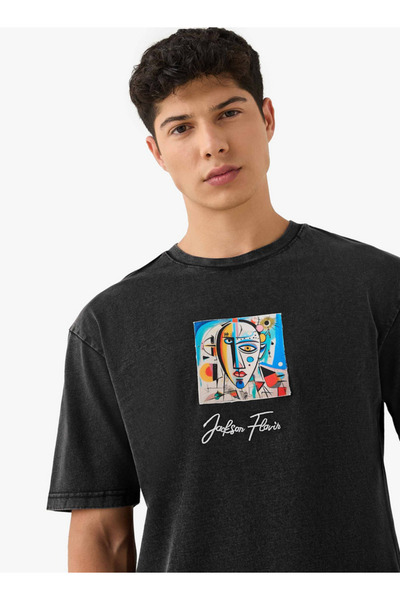 SP Characters Jackson Flavik Print Crew Neck T-shirt