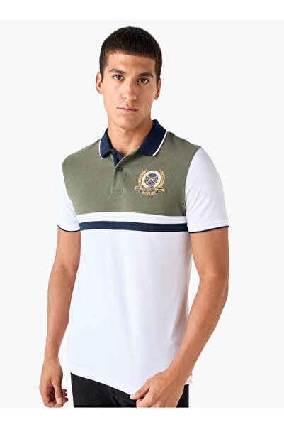 FAV Embroidered Colourblock Polo T-shirt