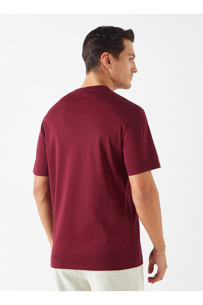 Emperor Logo Detail Crew Neck T-shirt with Short Sleeves