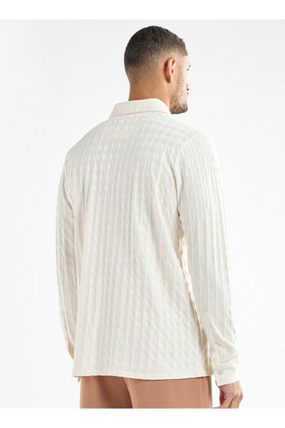 FAV Textured Shirt with Long Sleeves