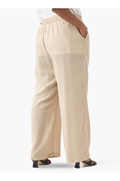 Ulla Popken Plus Size Ulla Popken Pants with Elasticated Waistband and Pockets