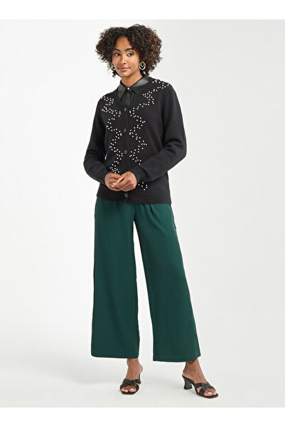 FAV Embellished Button Through Cardigan with Long Sleeves